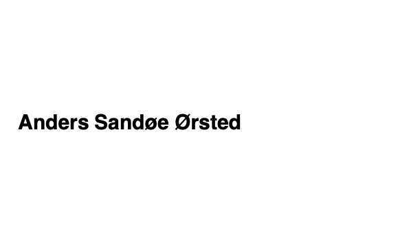 Anders Sandøe Ørsted get to know